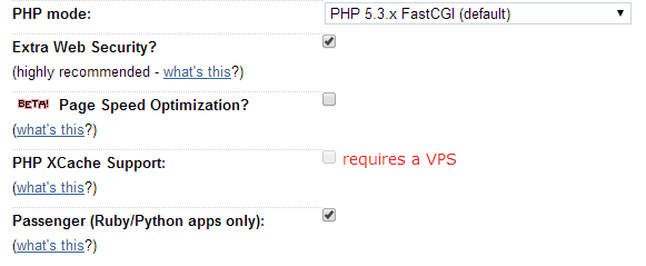 Dreamhost's Python Passenger support