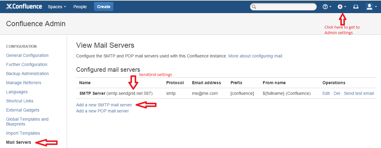 Mail Server Settings