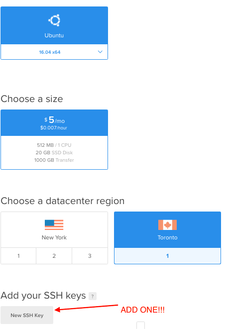 Using SSH keys on Digital Ocean droplets