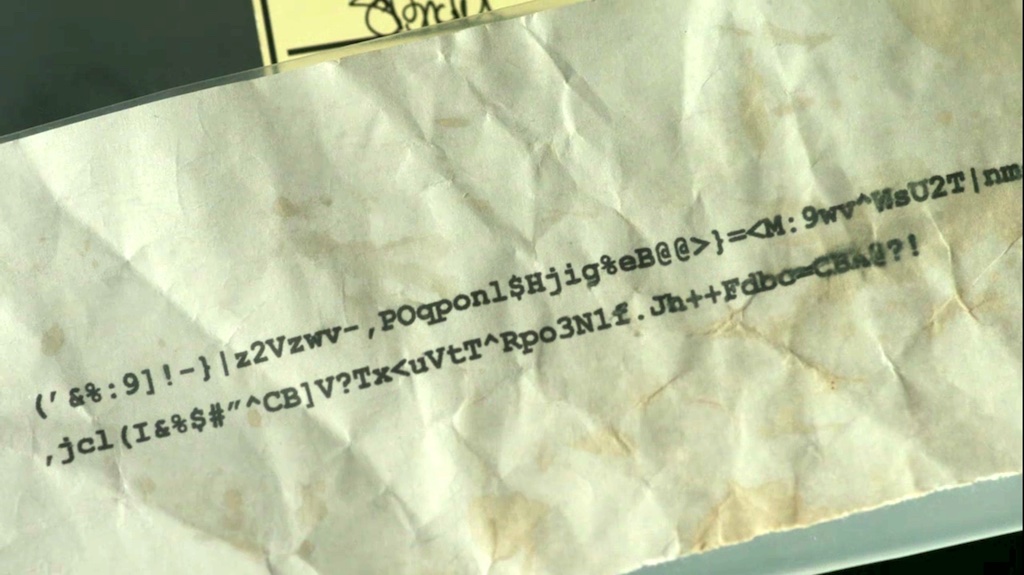 Malboge on the back of a coffee order