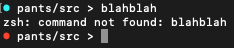 Zsh command status indication with cyan/red dots