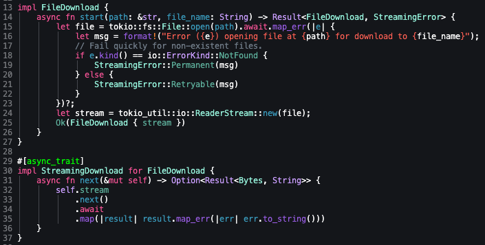 Dexco highlighted Rust code