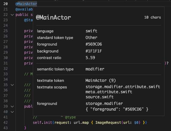 VSCode source inspector with an LSP